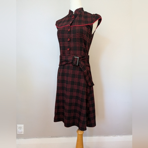 Damzels Western Plaid Dress - Picture 1 of 8